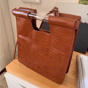 Beis crossbody in Cognac Croc